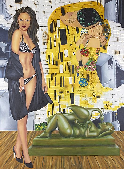 La ilusión de mito, Botero, Klimt, Grafitti (2016)